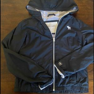 A&F Lined Hooded Windbreaker